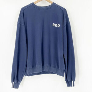 Sanye Unisex Uno Sweatshirt Size L Navy Blue Crew Neck‎ Oversized Pullover